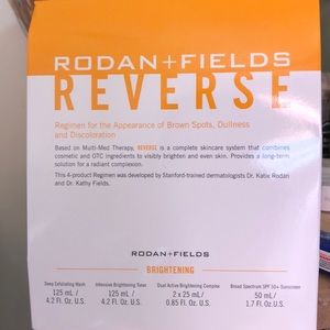 Rodan and Fields REVERSE BRIGHTENING regimen.